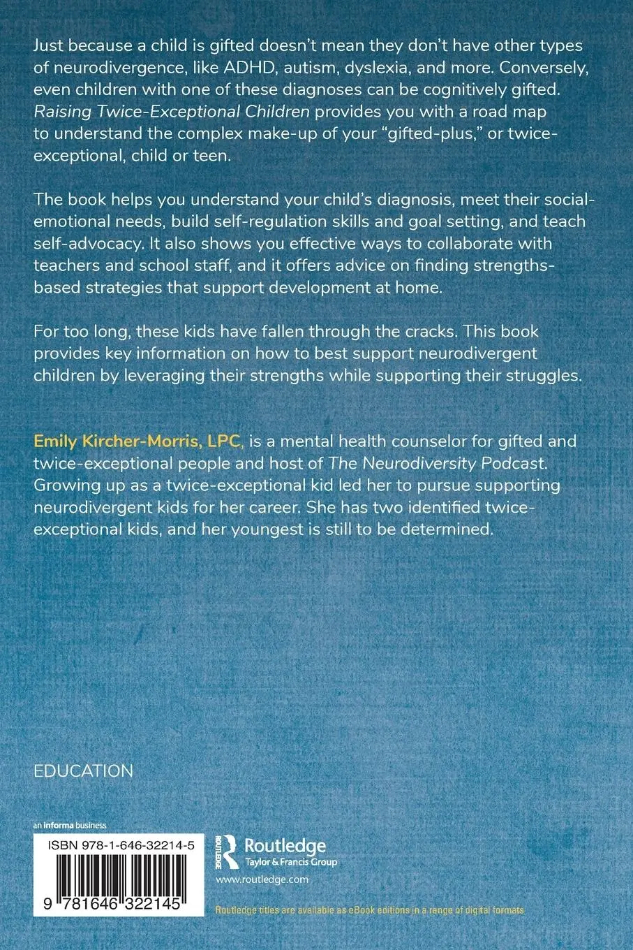 Rückseite: 9781646322145 | Raising Twice-Exceptional Children | Emily Kircher-Morris | Buch