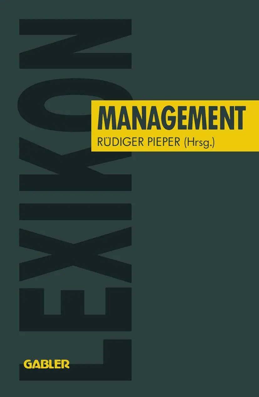 Cover: 9783409132145 | Lexikon Management | Rüdiger Pieper | Taschenbuch | 418 S. | Deutsch