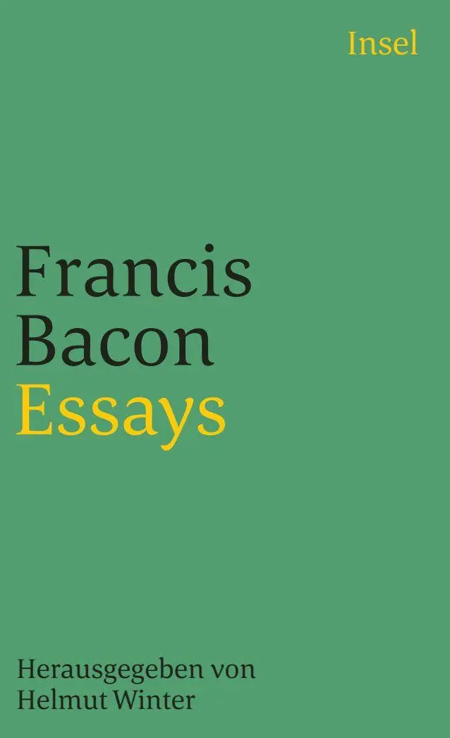 Cover: 9783458332145 | Essays | Francis Bacon | Taschenbuch | 146 S. | Deutsch | 1993