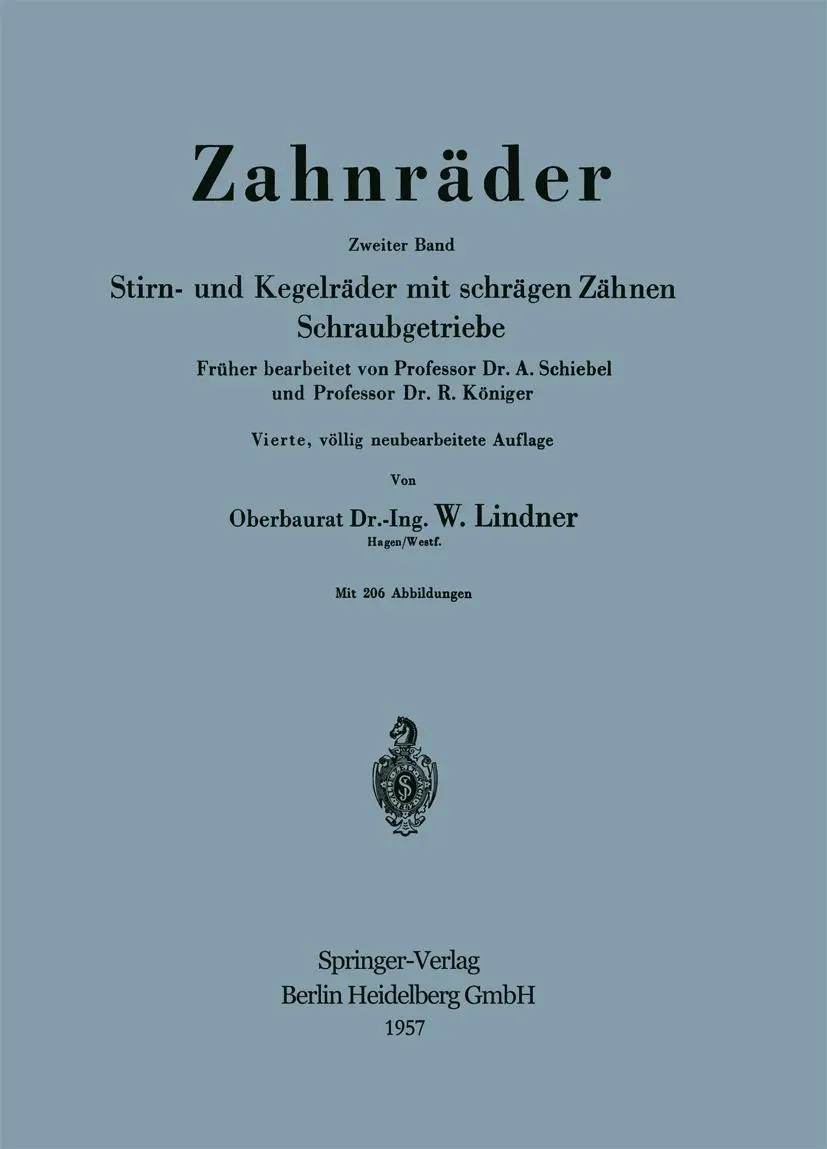 Cover: 9783540022145 | Zahnräder | A. Schiebel | Taschenbuch | viii | Deutsch | Springer