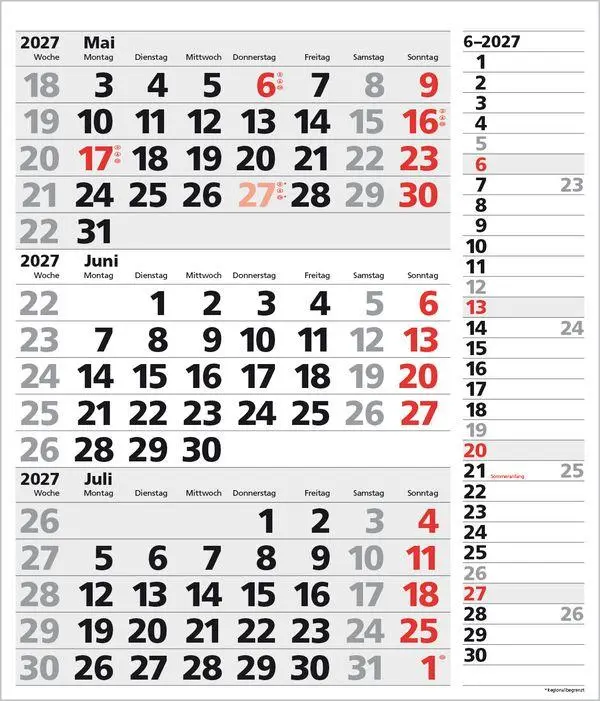 Bild: 9783819302145 | 3-Monats-Planer XL Combi 2027 | Verlag Korsch | Kalender | 12 S.