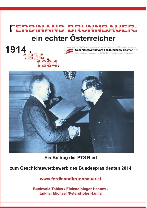 Cover: 9783844292145 | Ferdinand Brunnbauer - ein echter Österreicher | Hannes Eichsteininger