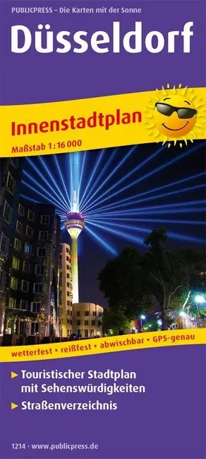 Cover: 9783961322145 | PublicPress Innenstadtplan Düsseldorf | (Land-)Karte | Deutsch | 2017