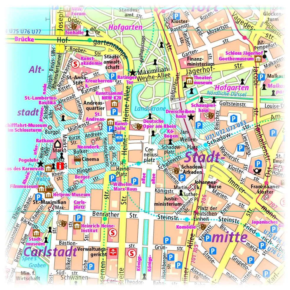 Bild: 9783961322145 | PublicPress Innenstadtplan Düsseldorf | (Land-)Karte | Deutsch | 2017