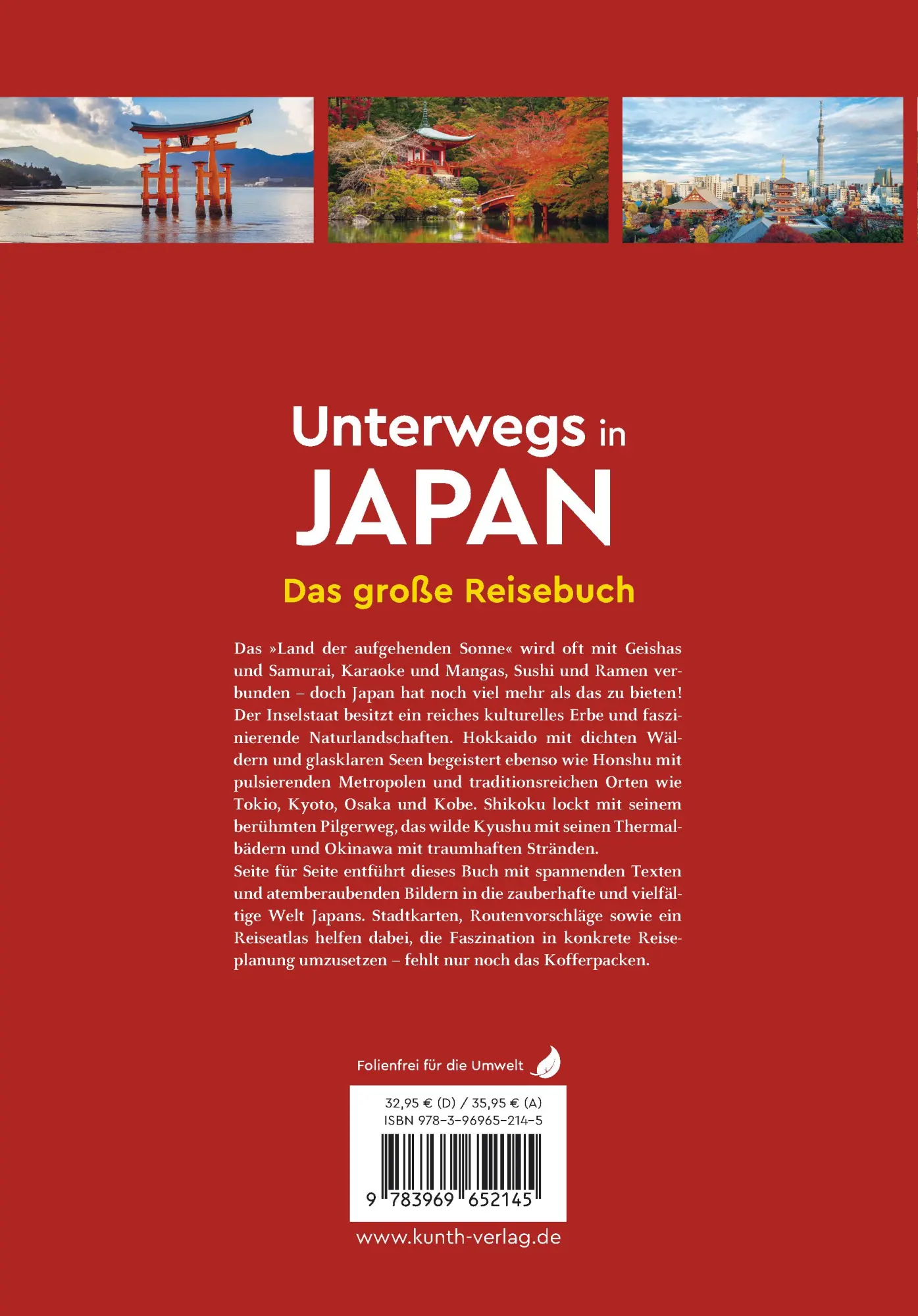 Rückseite: 9783969652145 | KUNTH Unterwegs in Japan | Das große Reisebuch | Ingala (u. a.) | Buch