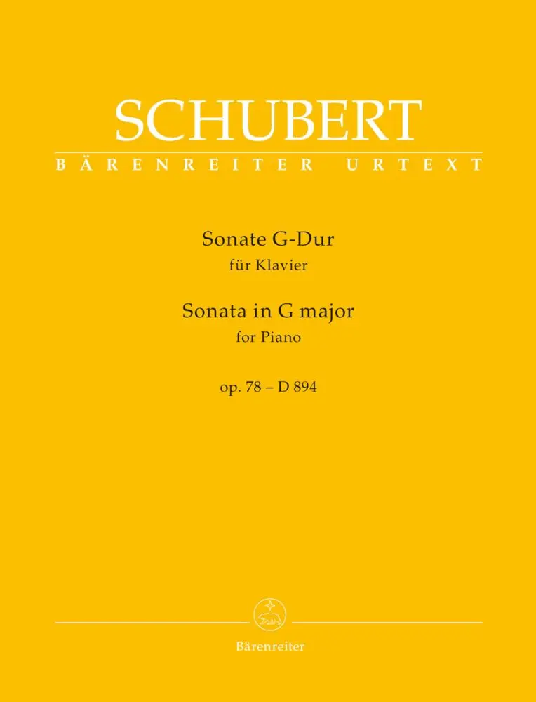 Cover: 9790006562145 | Sonate G-Dur für Klavier | op. 78 - D 894, Bärenreiter Urtext | 35 S.