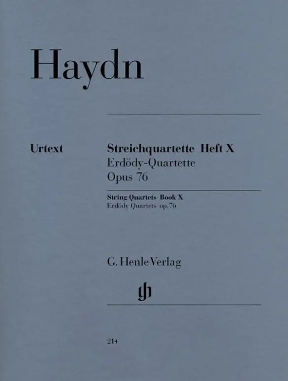 Cover: 9790201802145 | Haydn, Joseph - Streichquartette Heft X op. 76 (Erdödy-Quartette)