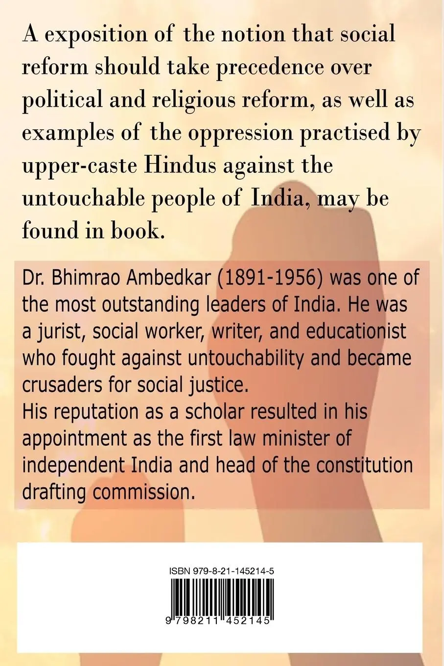 Rückseite: 9798211452145 | Annihilation of Caste | Bhimrao Ambedkar | Taschenbuch | Englisch