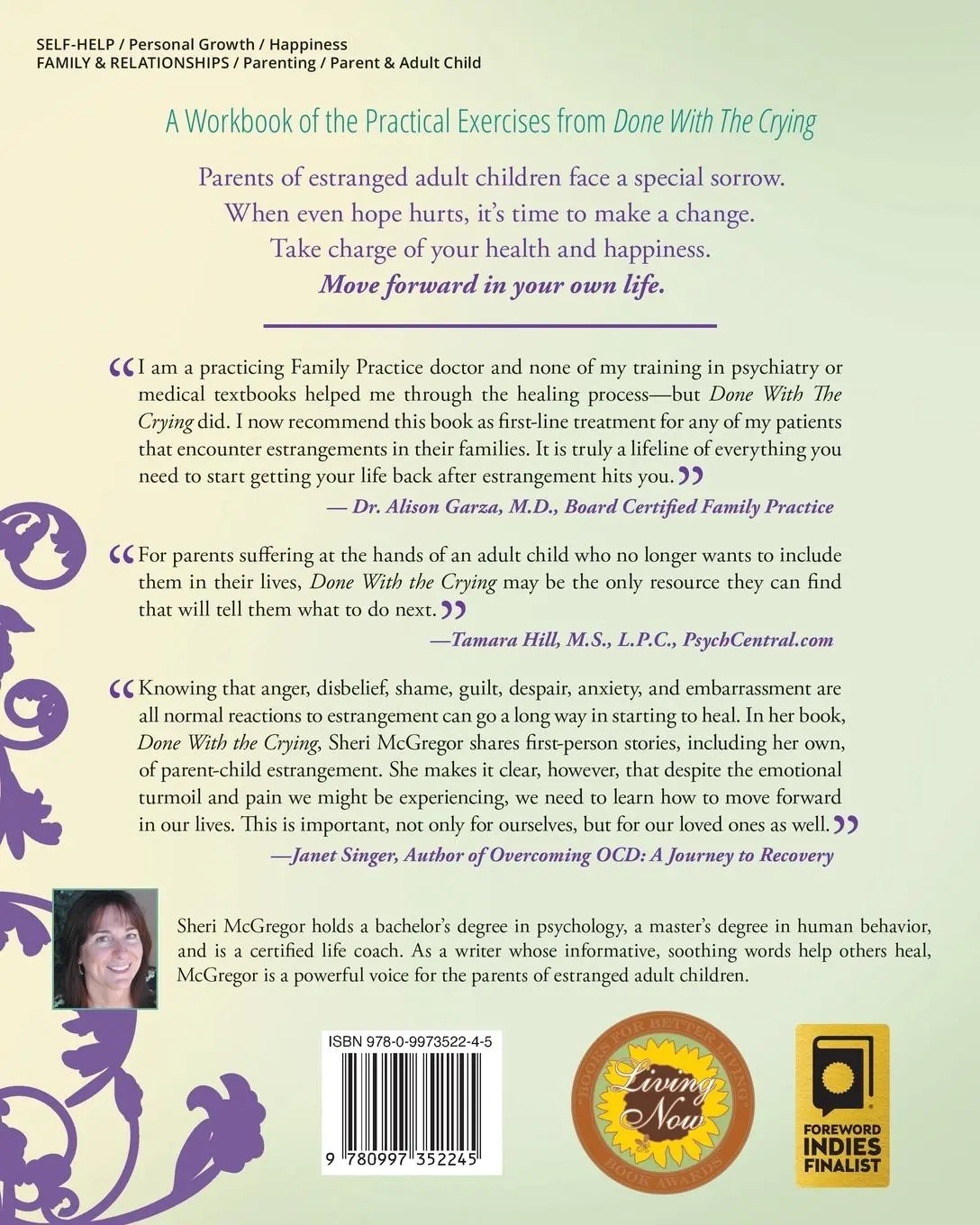 Rückseite: 9780997352245 | Done With The Crying WORKBOOK | Sheri Mcgregor | Taschenbuch | 2019