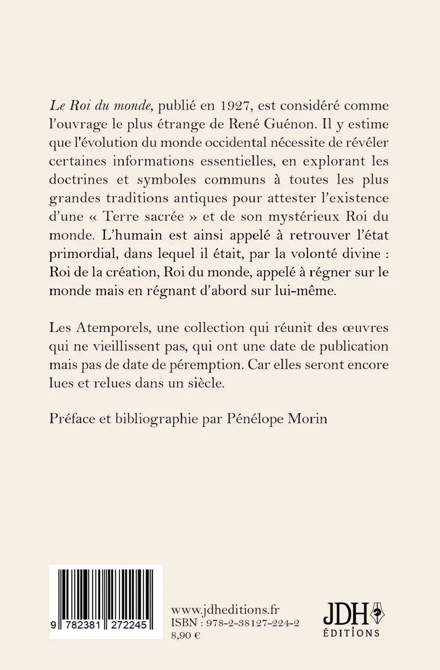 Rückseite: 9782381272245 | Le Roi du monde | Pénélope Morin (u. a.) | Taschenbuch | Französisch