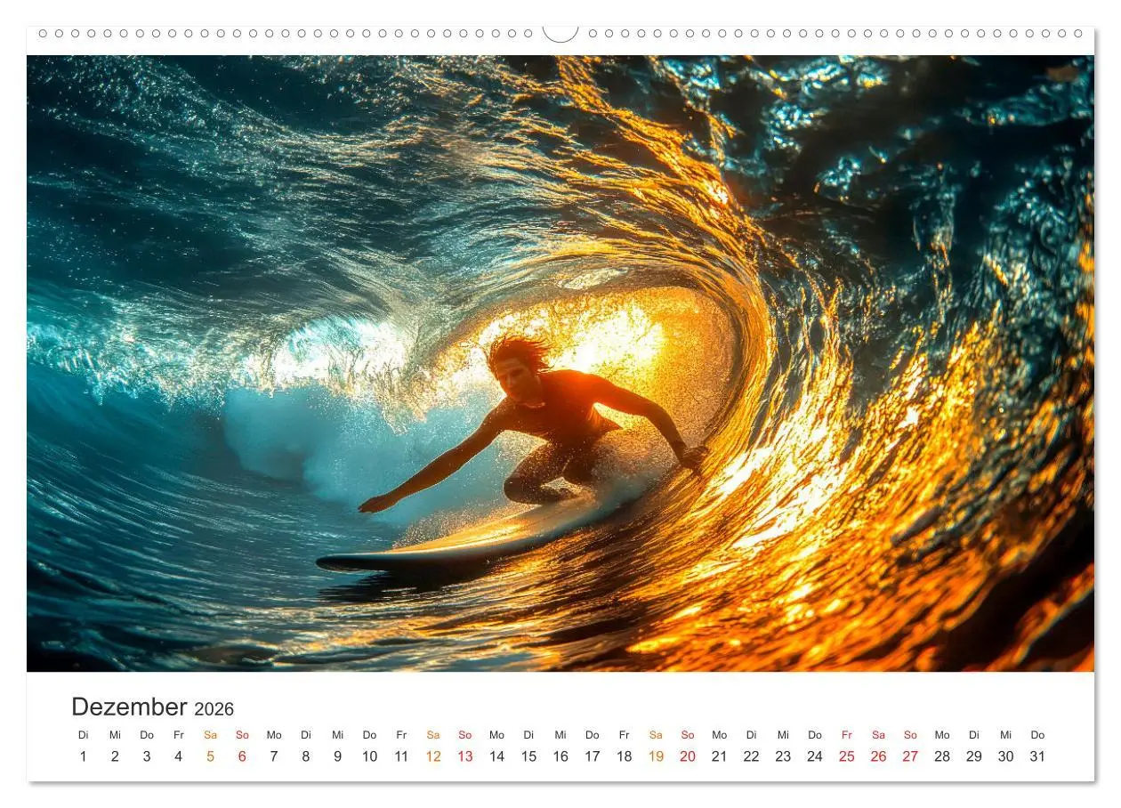 Bild: 9783457262245 | Surfen - Ride the Wave (hochwertiger Premium Wandkalender 2026 DIN...