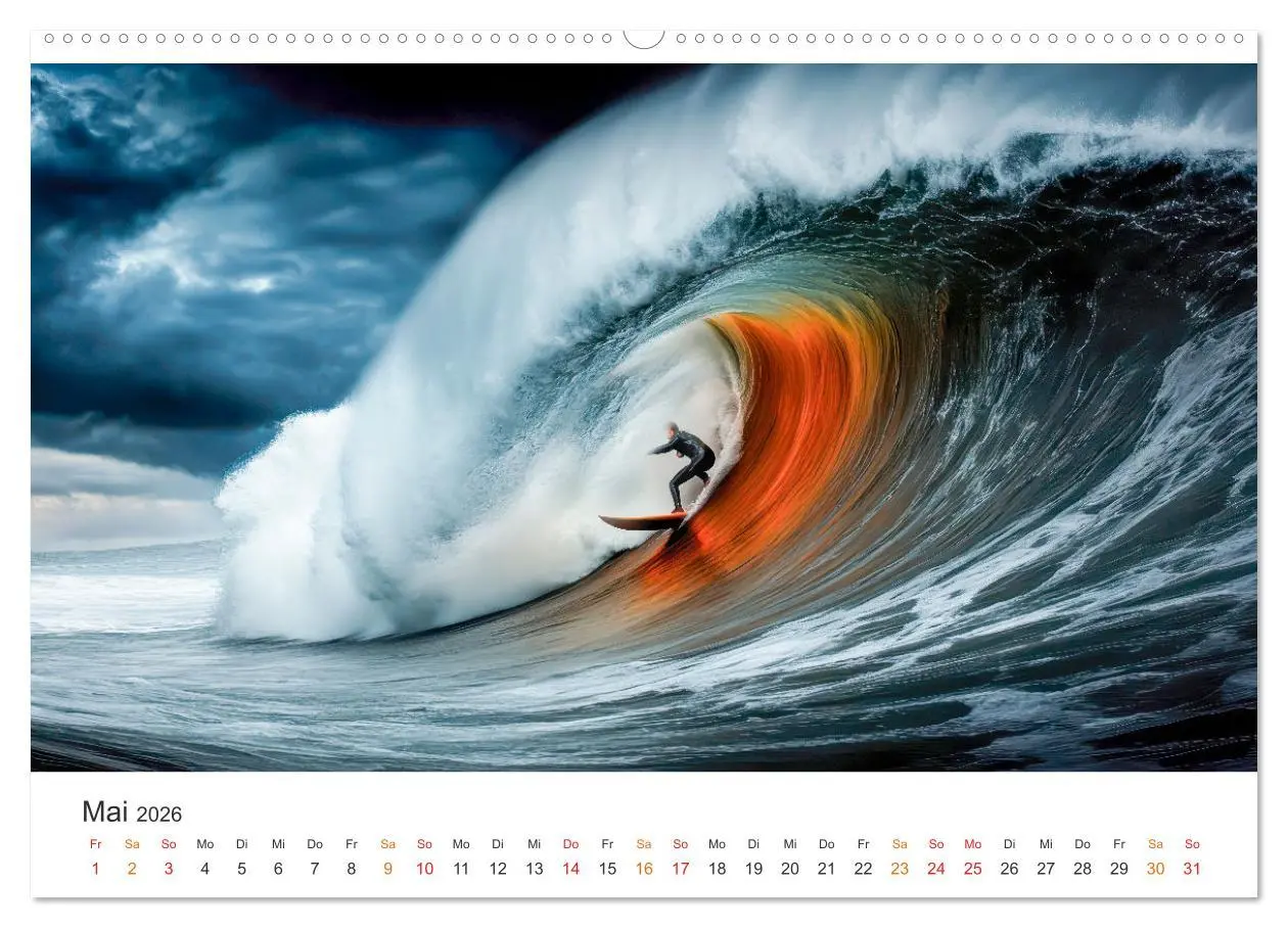 Bild: 9783457262245 | Surfen - Ride the Wave (hochwertiger Premium Wandkalender 2026 DIN...