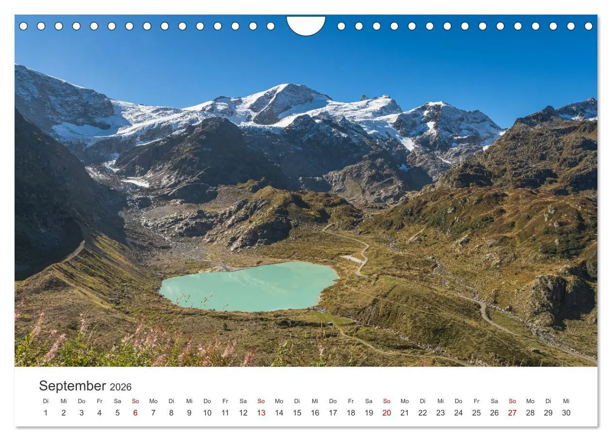 Bild: 9783457332245 | Schweizer Alpenpässe (Wandkalender 2026 DIN A4 quer), CALVENDO...