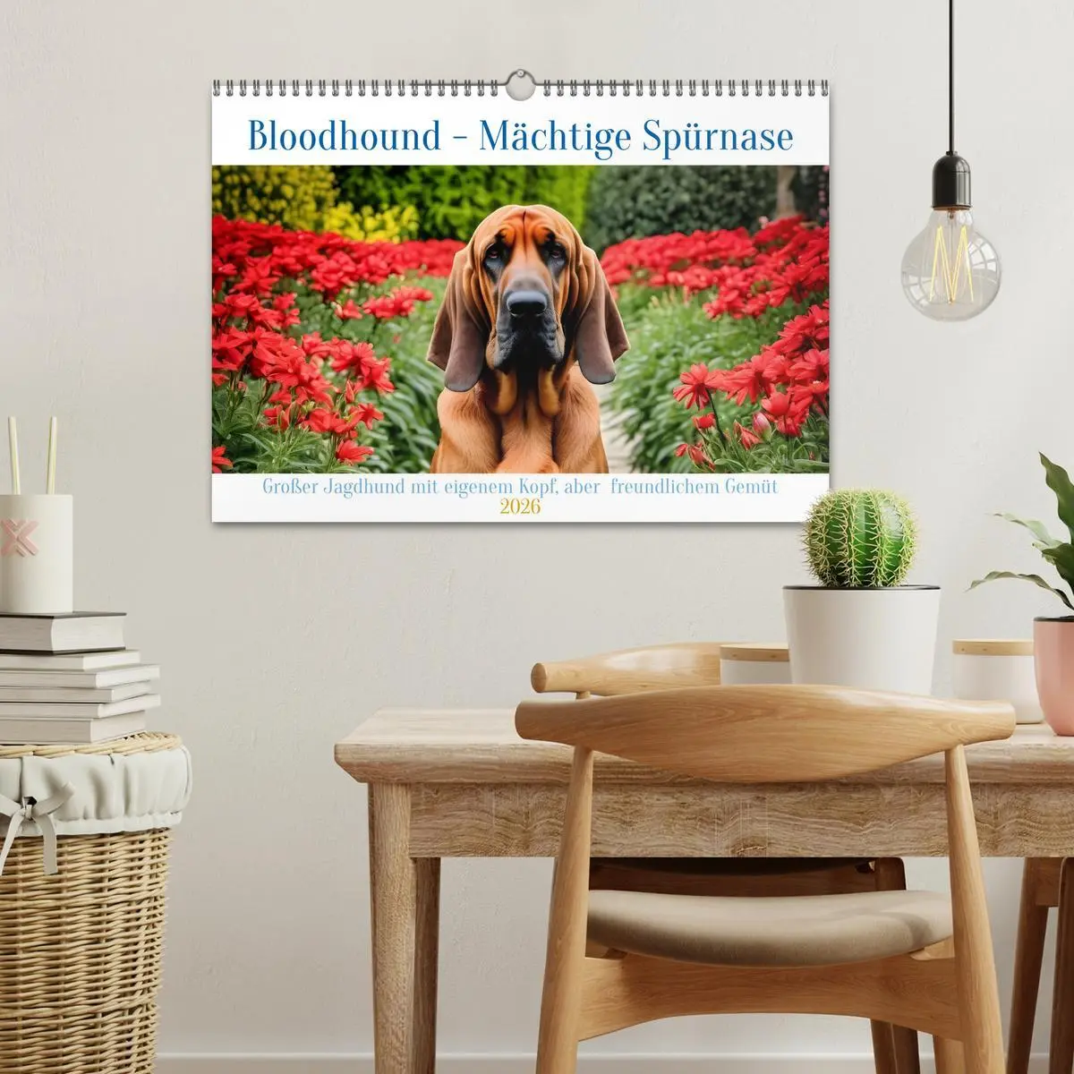 Bild: 9783457252345 | Bloodhound - Mächtige Spürnase (Wandkalender 2026 DIN A3 quer),...