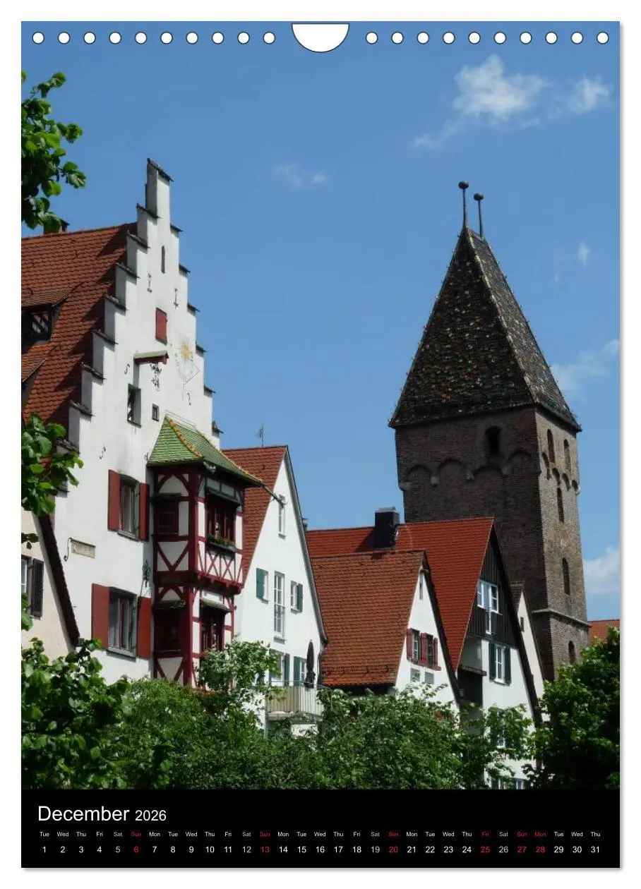 Bild: 9783516582345 | Ulm, City on the River Danube / UK-Version (Wall Calendar 2026 DIN...