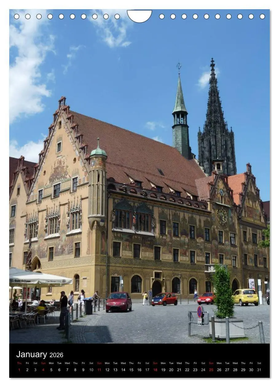 Bild: 9783516582345 | Ulm, City on the River Danube / UK-Version (Wall Calendar 2026 DIN...