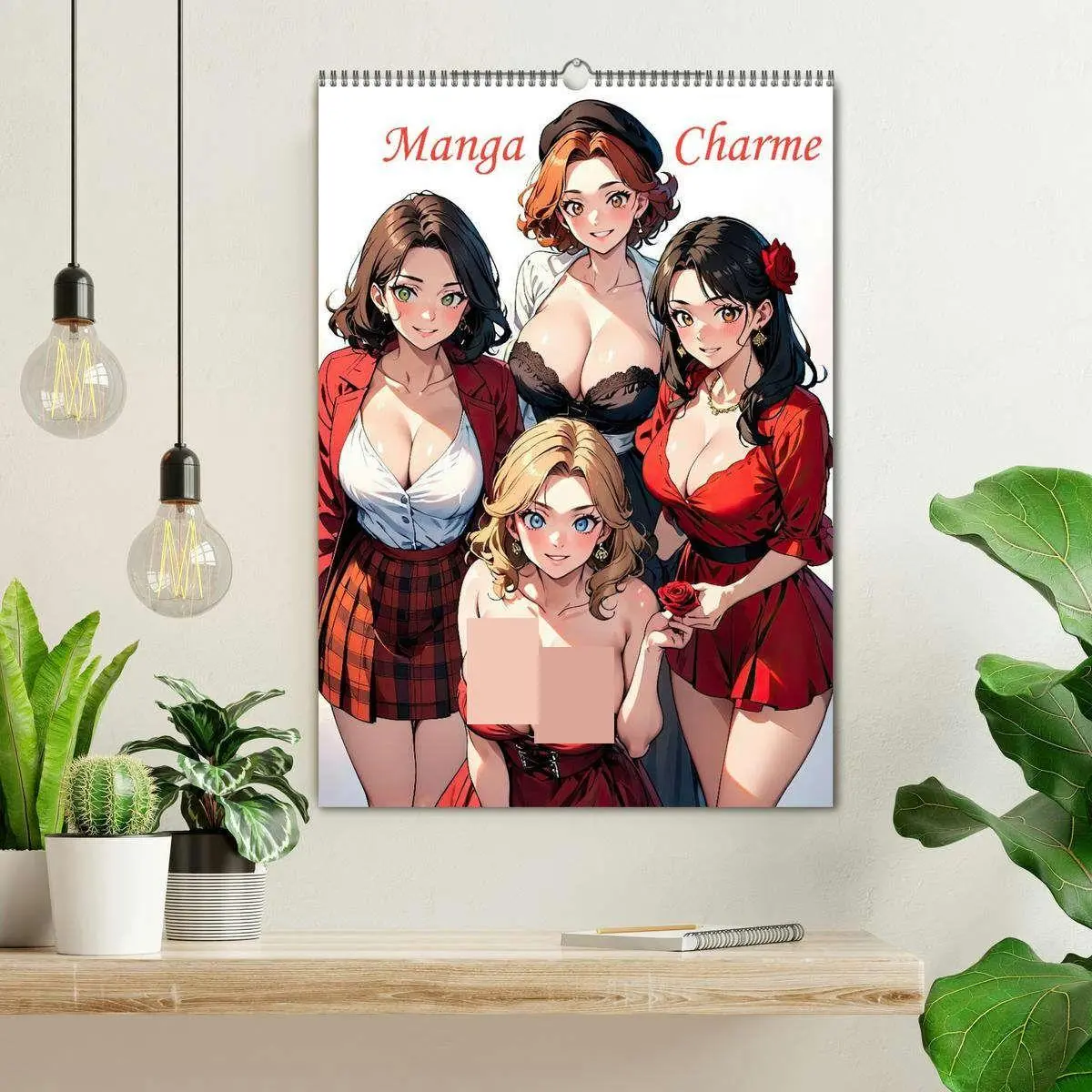 Bild: 9783516652345 | Manga Charme (Wandkalender 2026 DIN A2 hoch), CALVENDO Monatskalender