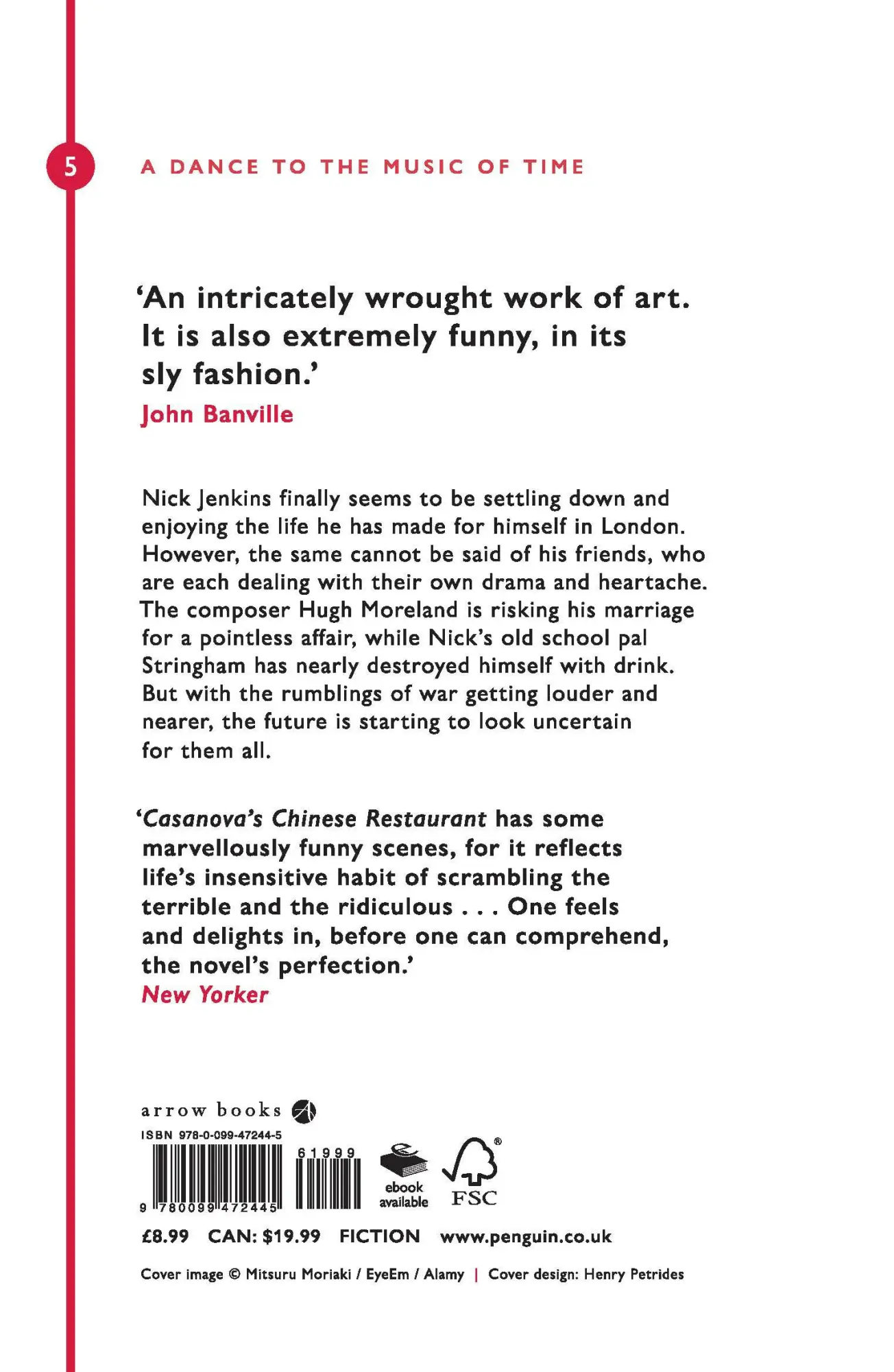 Rückseite: 9780099472445 | Casanova's Chinese Restaurant | Anthony Powell | Taschenbuch | 240 S.