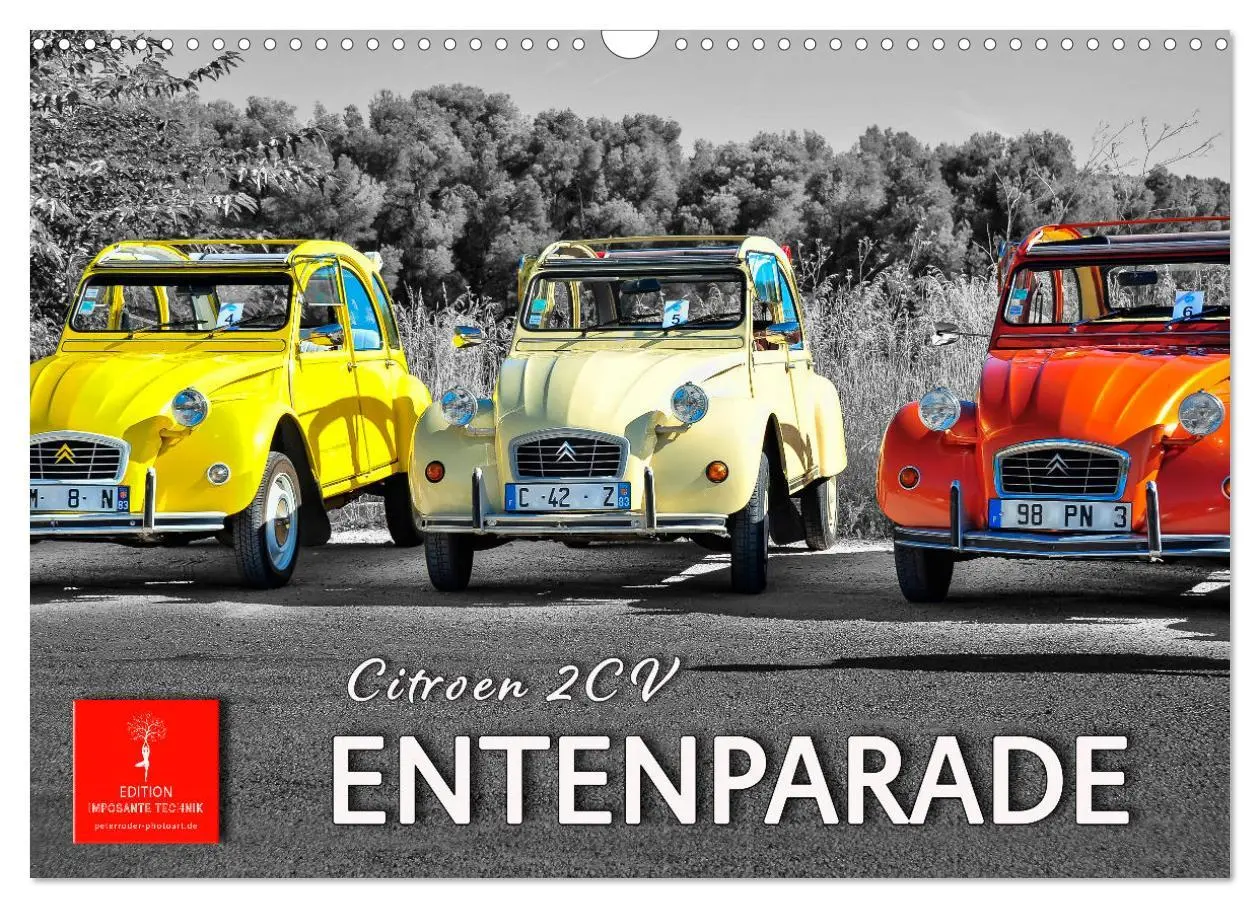 Cover: 9783457552445 | Citroën 2CV - Entenparade (Wandkalender 2026 DIN A3 quer), CALVENDO...