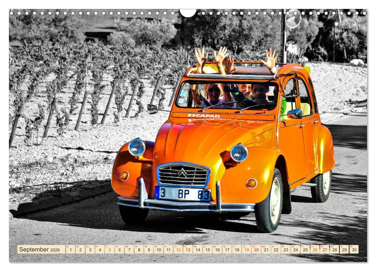 Bild: 9783457552445 | Citroën 2CV - Entenparade (Wandkalender 2026 DIN A3 quer), CALVENDO...