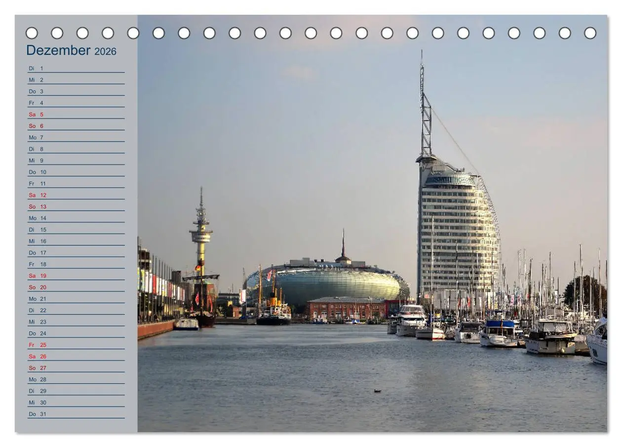 Bild: 9783457862445 | BREMERHAVEN - 2026 (Tischkalender 2026 DIN A5 quer), CALVENDO...