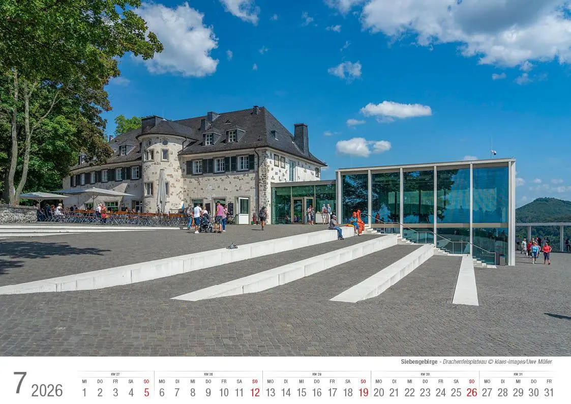 Bild: 9783965352445 | Siebengebirge 2026 Bildkalender A4 quer, spiralgebunden | Holger Klaes