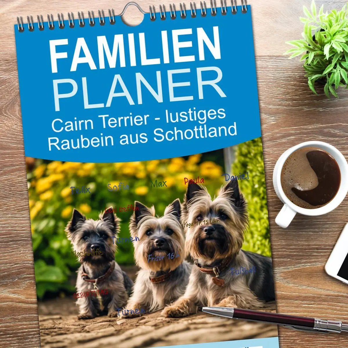 Bild: 9783516492545 | Familienplaner 2026 - Cairn Terrier - lustiges Raubein aus...