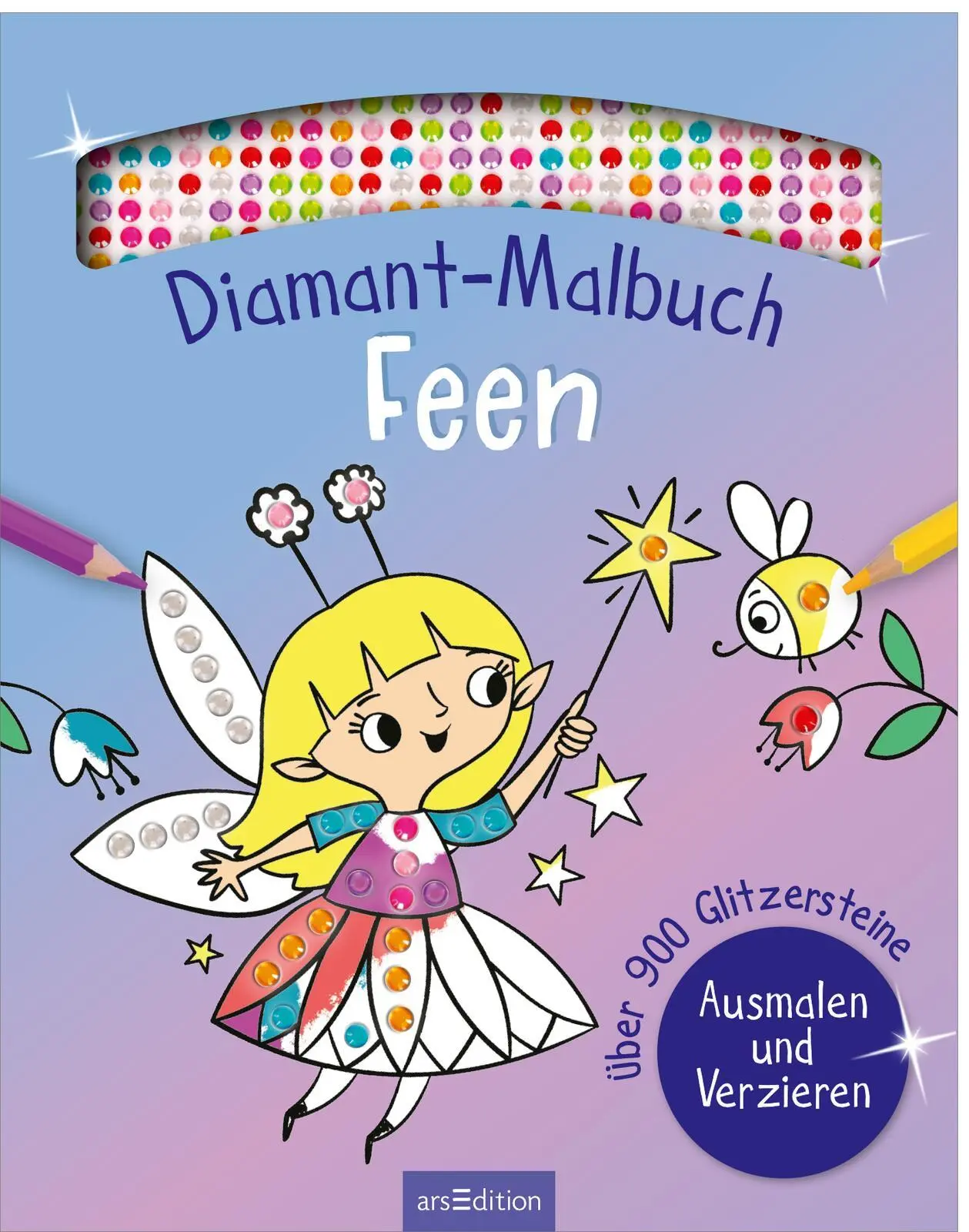Cover: 9783845862545 | Diamant-Malbuch Feen | Über 900 Glitzersteine - Ausmalen und Verzieren