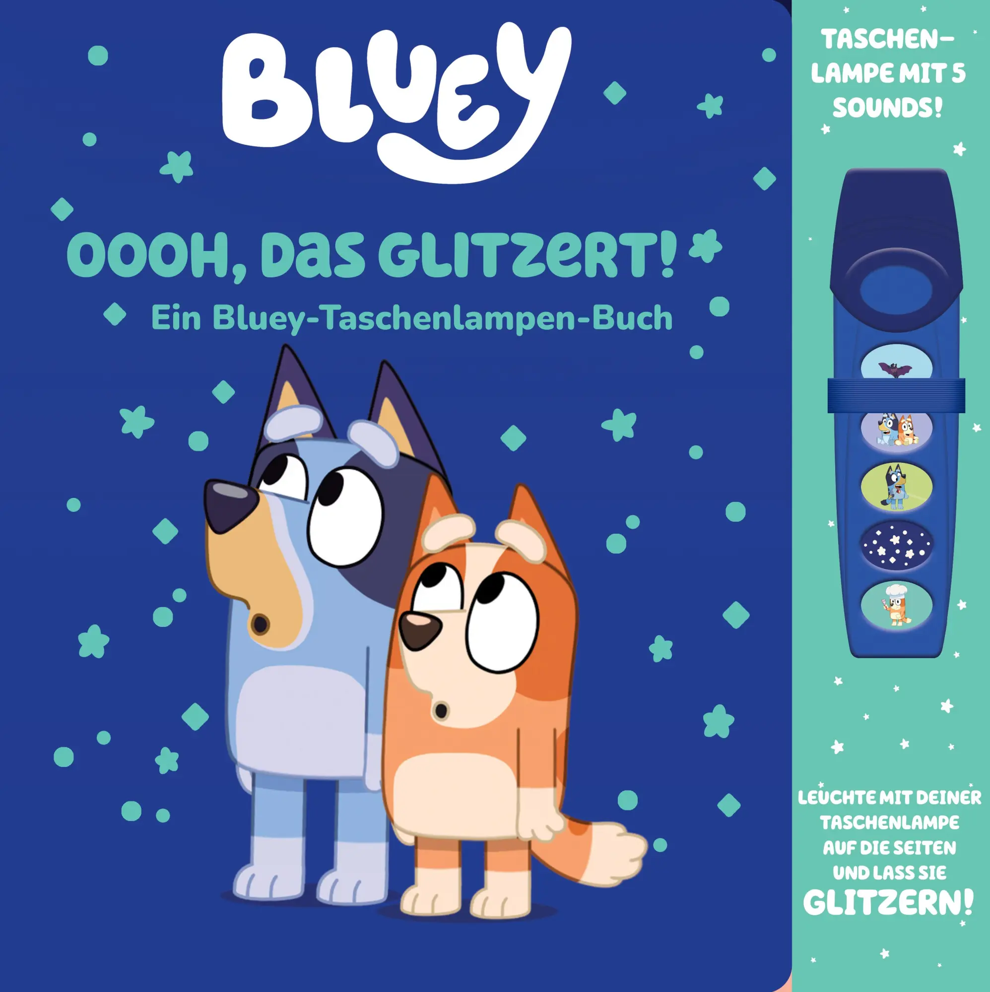 Cover: 9798384602545 | Bluey - Oooh, das glitzert! - Interaktives Taschenlampen-Soundbuch...
