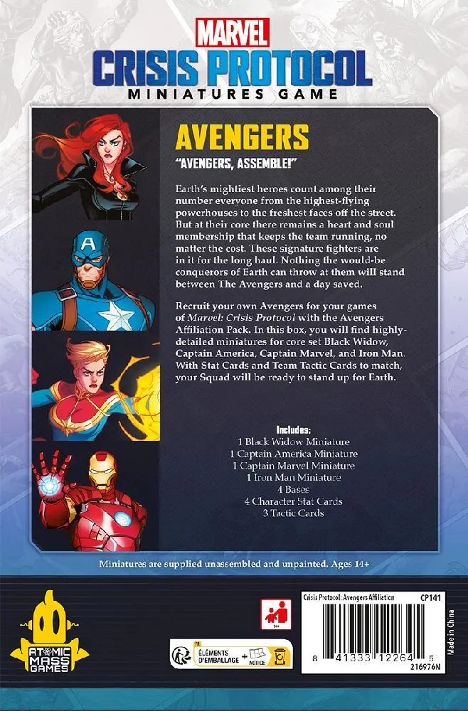 Bild: 841333122645 | Marvel: Crisis Protocol Avengers Affiliation Pack | Will Shick (u. a.)
