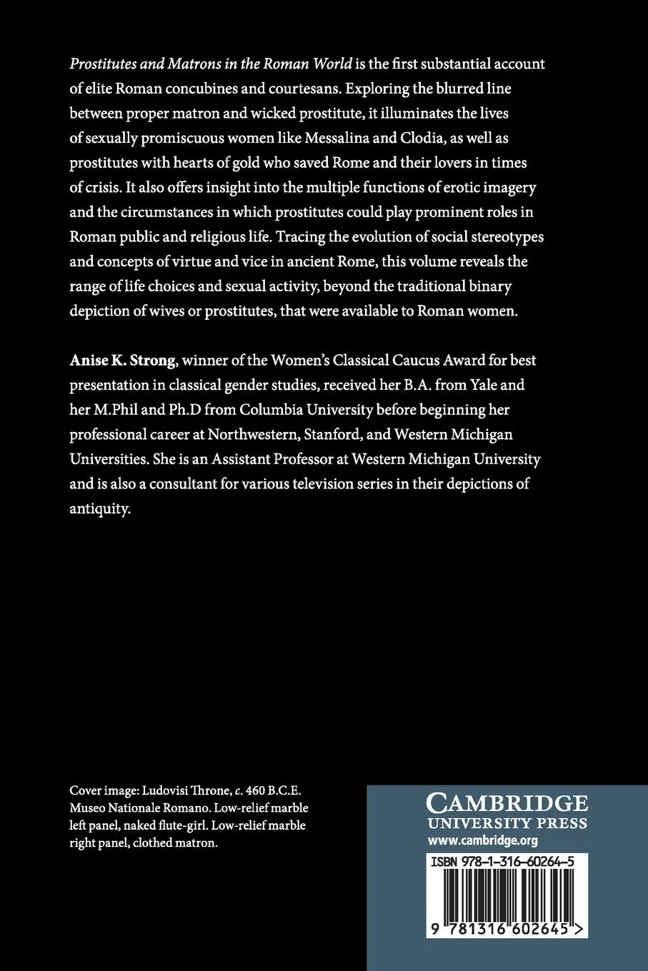 Rückseite: 9781316602645 | Prostitutes and Matrons in the Roman World | Anise K. Strong | Buch
