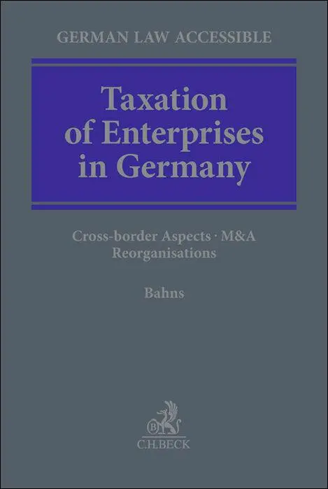 Cover: 9783406802645 | Taxation of Enterprises in Germany | Jochen Bahns | Buch | XXIII