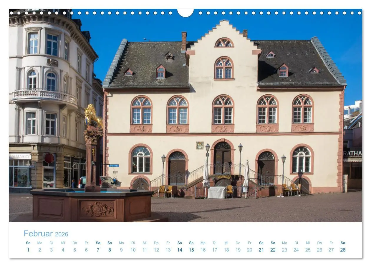 Bild: 9783457912645 | Daheim in Wiesbaden (Wandkalender 2026 DIN A3 quer), CALVENDO...