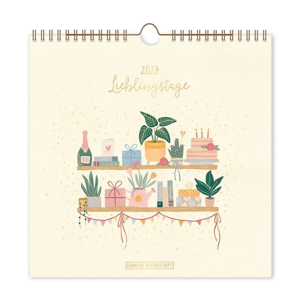 Cover: 9783986362645 | Wandkalender quadratisch 2027 Lieblingstage | Wandkalender | Original