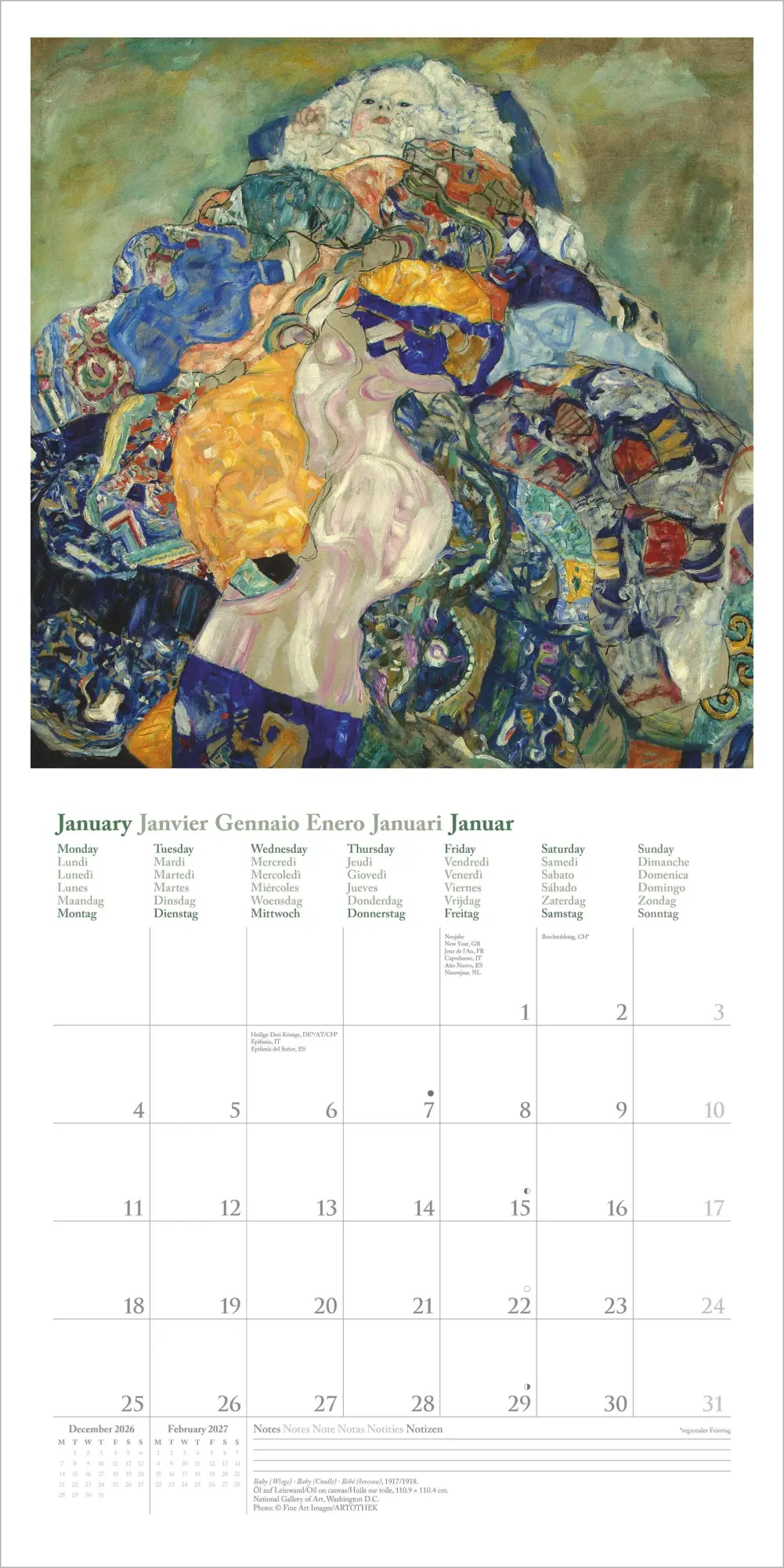 Bild: 4069095012745 | Gustav Klimt 2027 | Neumann Verlage GmbH &amp; Co KG | Kalender | 14 S.