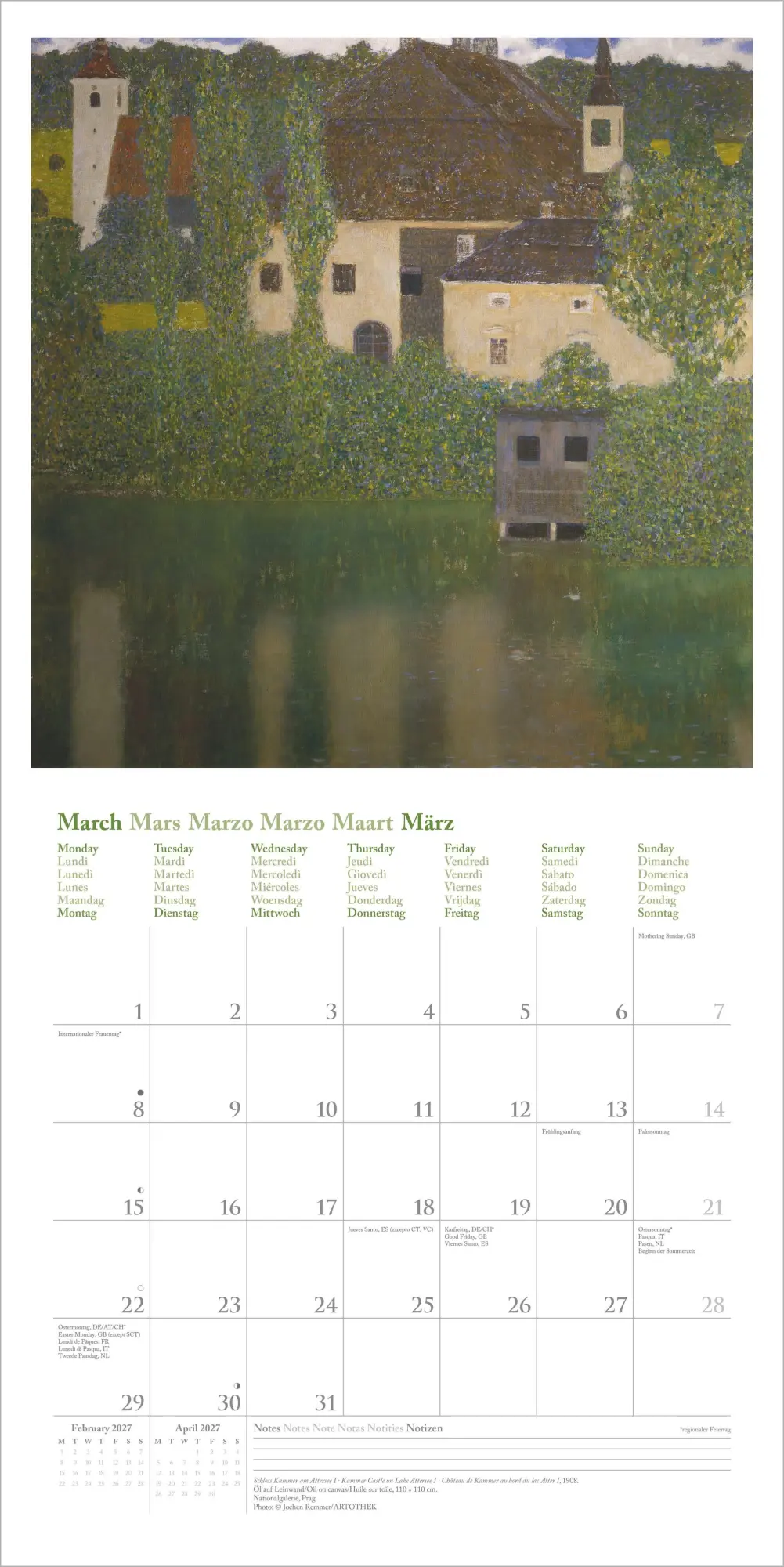 Bild: 4069095012745 | Gustav Klimt 2027 | Neumann Verlage GmbH &amp; Co KG | Kalender | 14 S.