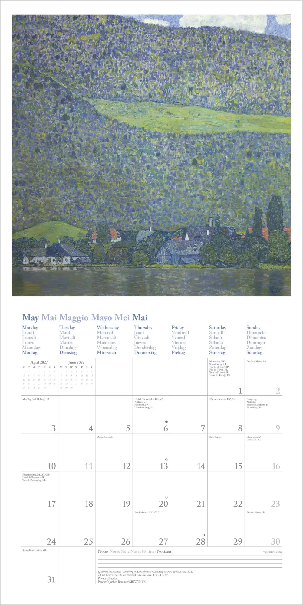 Bild: 4069095012745 | Gustav Klimt 2027 | Neumann Verlage GmbH &amp; Co KG | Kalender | 14 S.