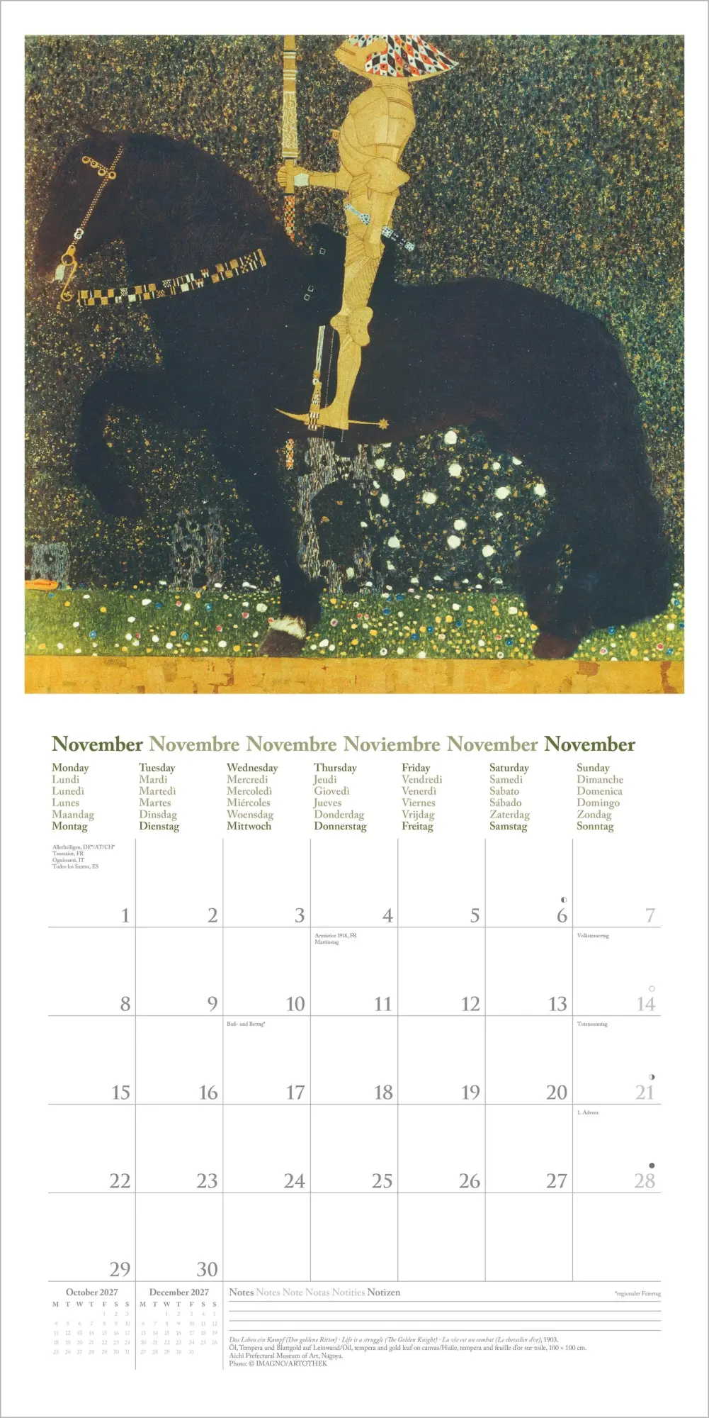 Bild: 4069095012745 | Gustav Klimt 2027 | Neumann Verlage GmbH &amp; Co KG | Kalender | 14 S.
