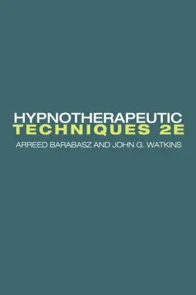 Cover: 9781138872745 | Hypnotherapeutic Techniques | Second Edition | Arreed Barabasz (u. a.)