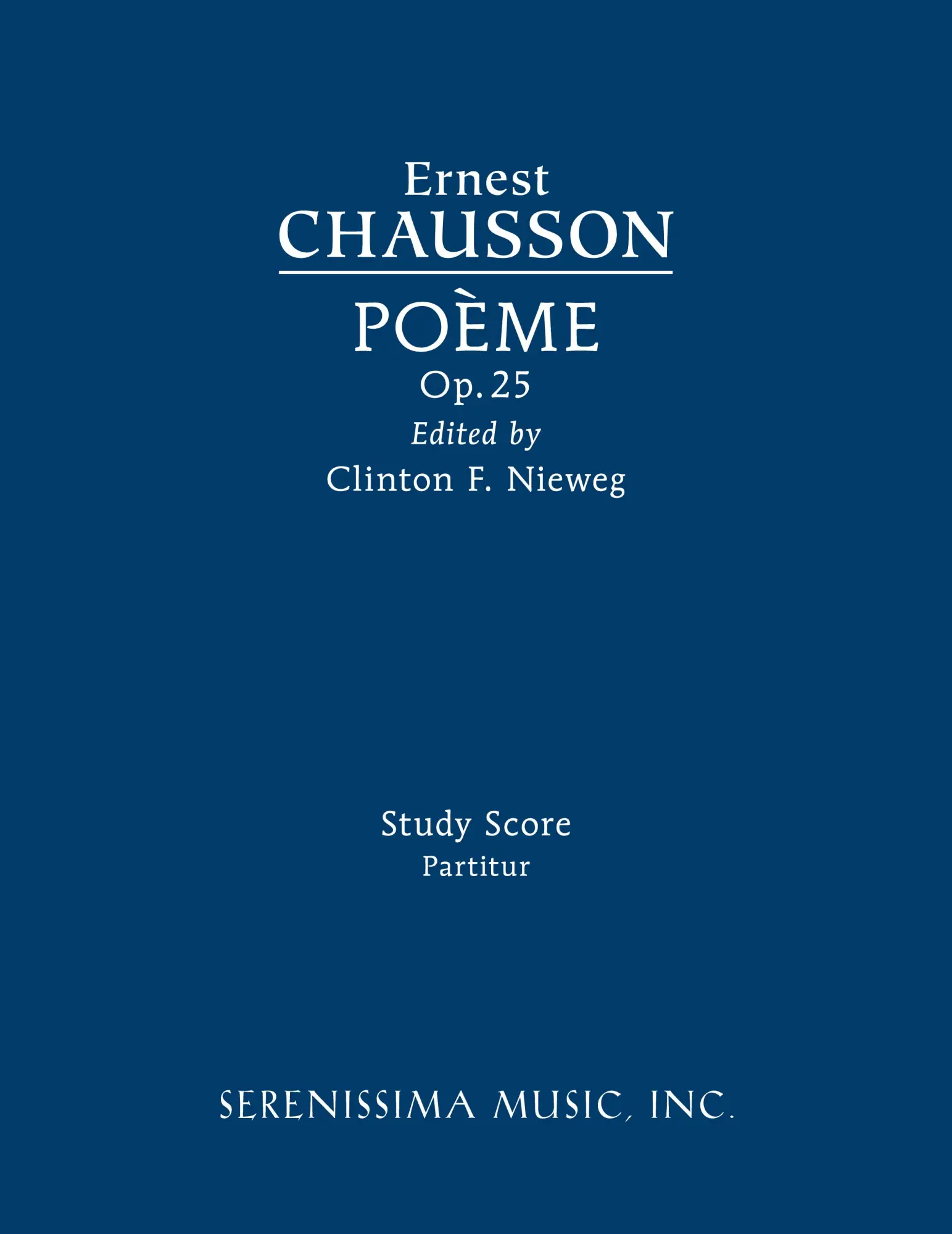 Cover: 9781608742745 | Poeme, Op.25 | Study score | Ernest Chausson | Taschenbuch | Englisch