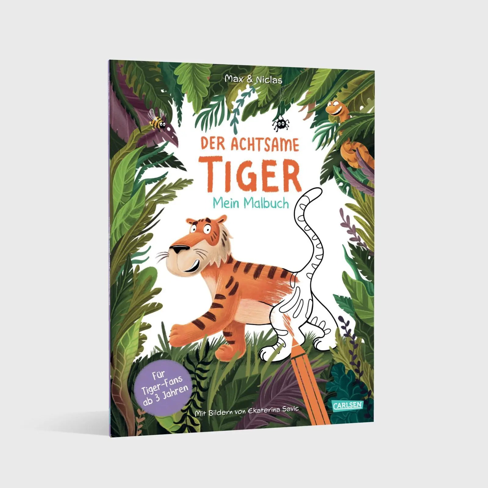 Bild: 9783551192745 | Der achtsame Tiger: Mein Malbuch | Max &amp; Niclas | Taschenbuch | 64 S.