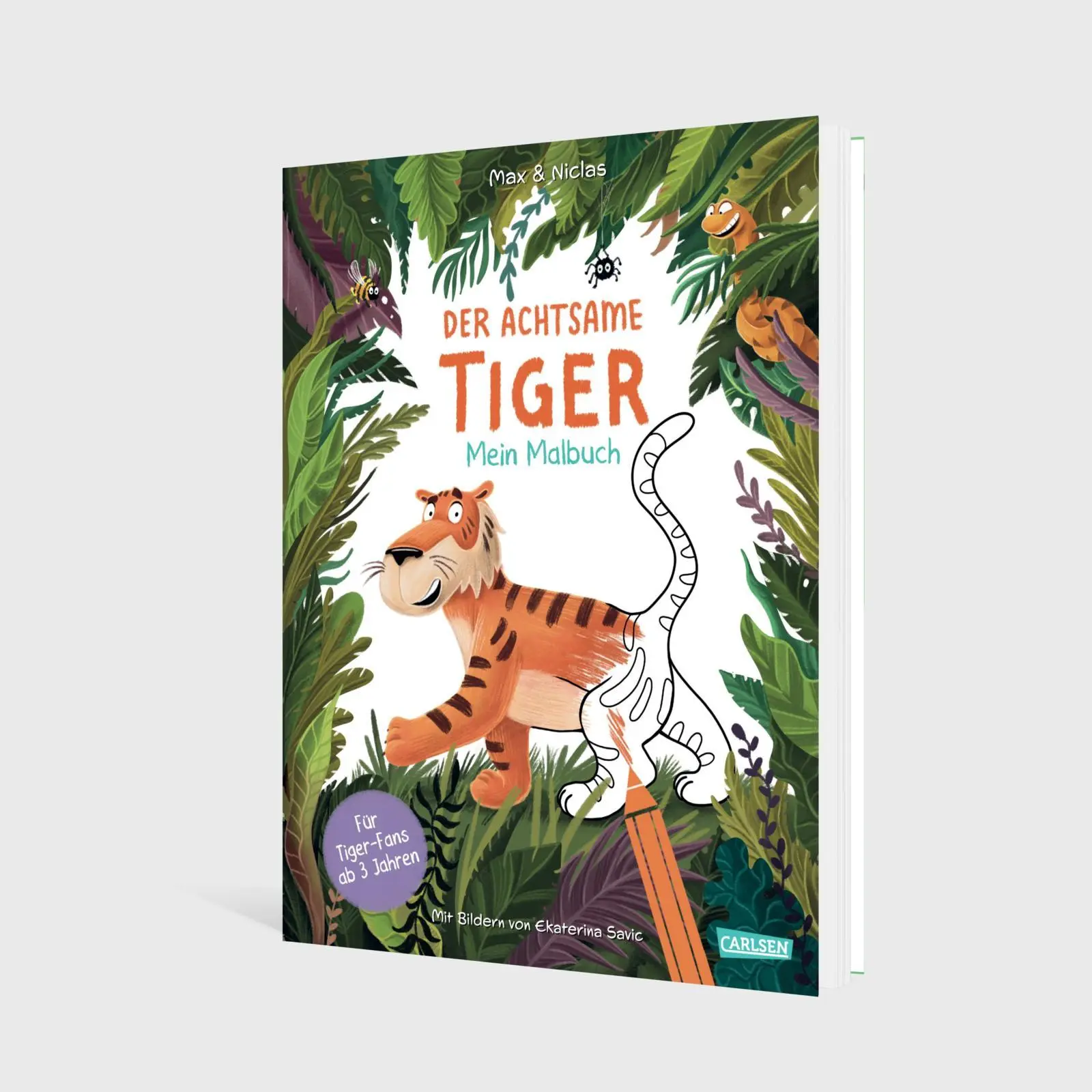 Bild: 9783551192745 | Der achtsame Tiger: Mein Malbuch | Max &amp; Niclas | Taschenbuch | 64 S.