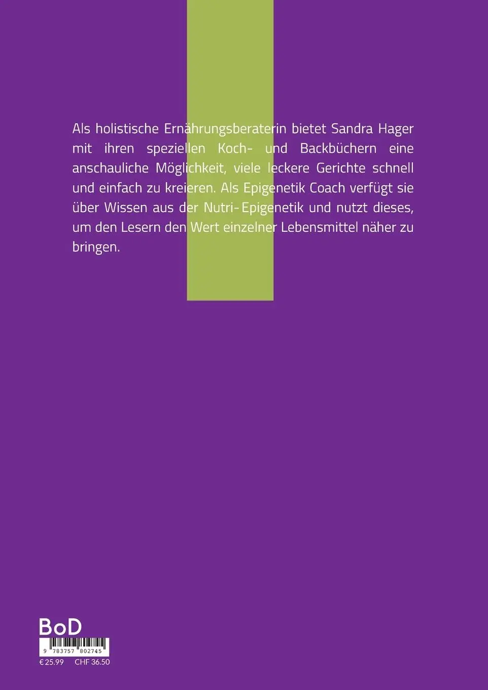 Rückseite: 9783757802745 | Raw Vegan Food | Lebendige Nahrung | Sandra Hager | Taschenbuch | 2023