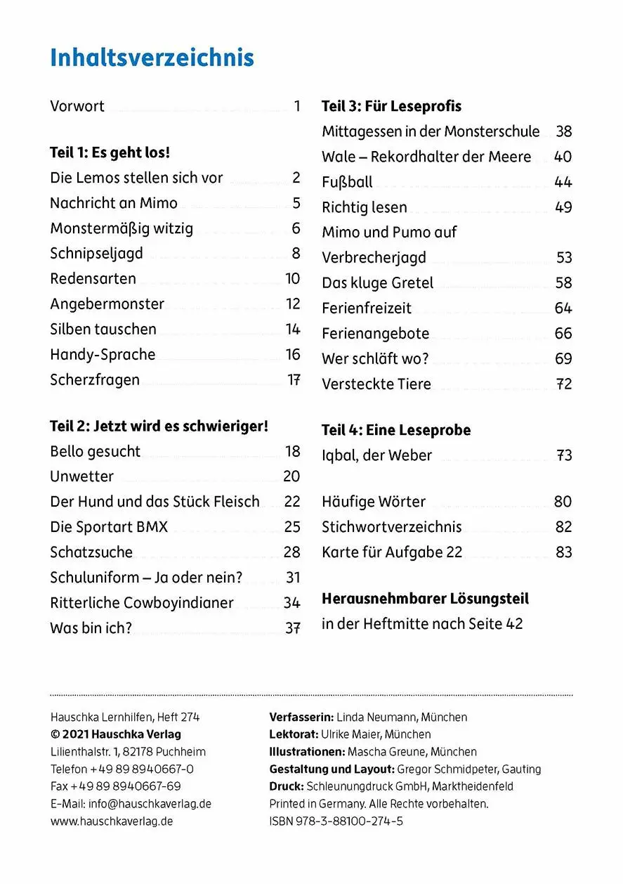 Bild: 9783881002745 | Besser lesen 4. Klasse | Linda Neumann | Broschüre | 112 S. | Deutsch