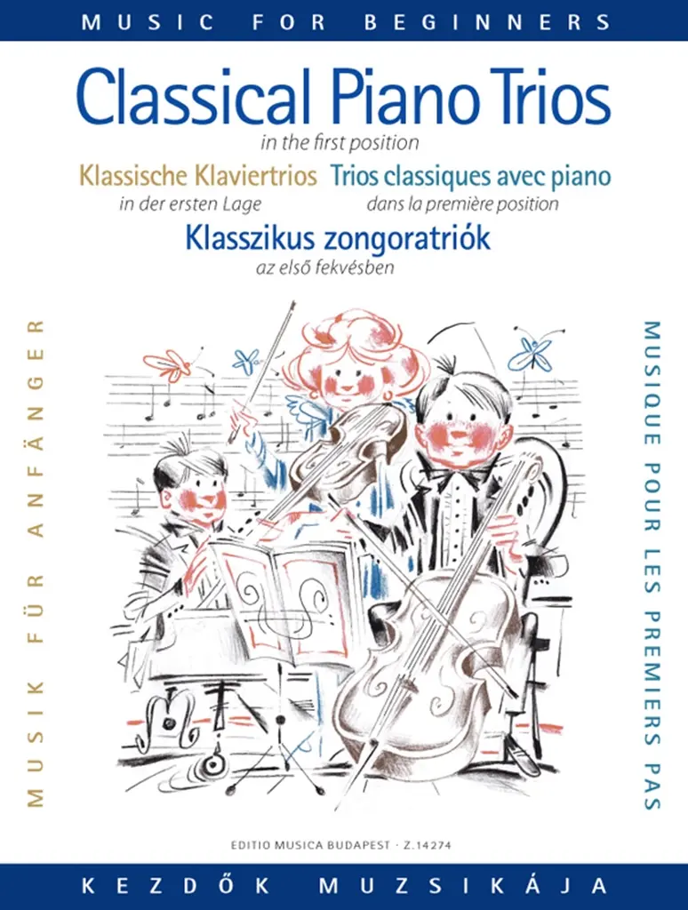 Cover: 9790080142745 | Klassische Klaviertrios für Anfänger (erste Lage) | Arpad Pejtsik