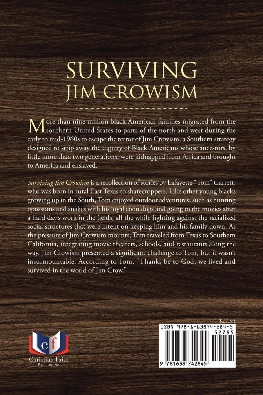 Rückseite: 9781638742845 | Surviving Jim Crowism: Stories from a Sharecropper's Son | Garrett