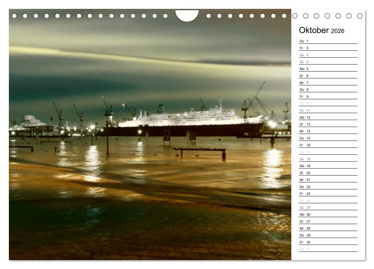 Bild: 9783516152845 | Hafen Hamburg (Wandkalender 2026 DIN A4 quer), CALVENDO Monatskalender