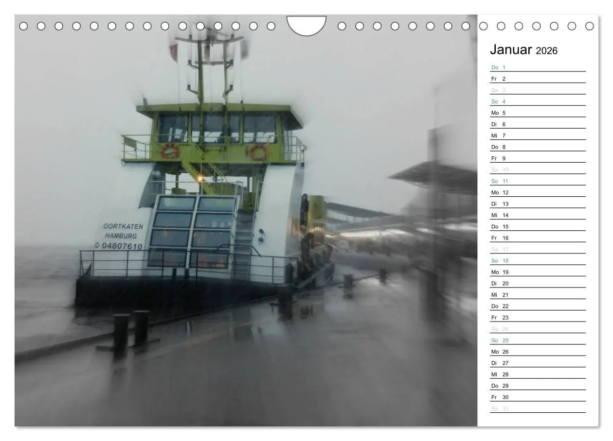 Bild: 9783516152845 | Hafen Hamburg (Wandkalender 2026 DIN A4 quer), CALVENDO Monatskalender