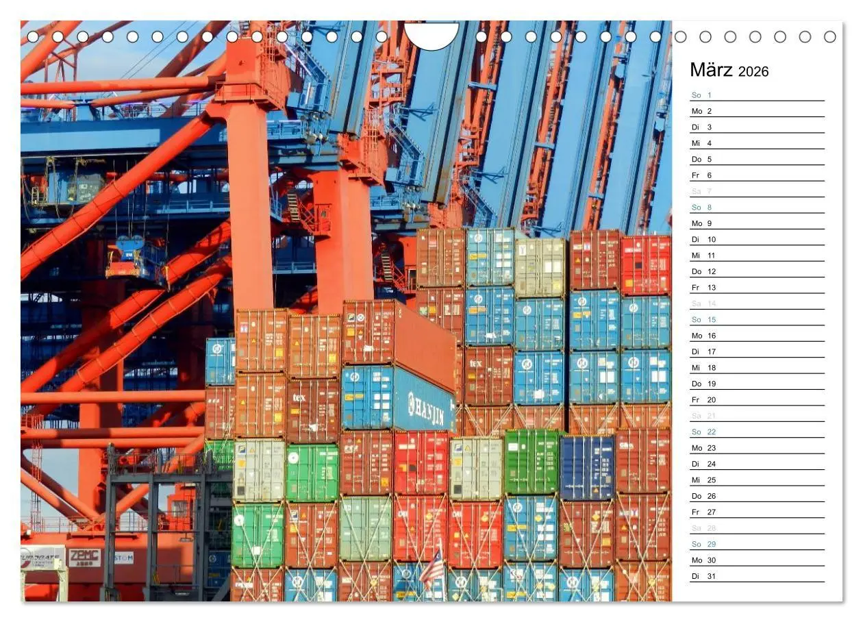 Bild: 9783516152845 | Hafen Hamburg (Wandkalender 2026 DIN A4 quer), CALVENDO Monatskalender