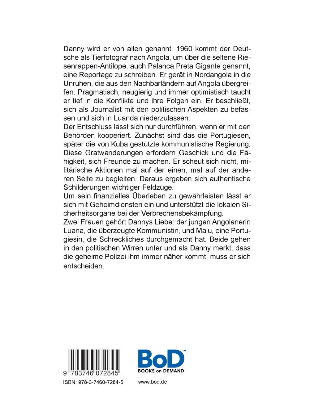 Rückseite: 9783746072845 | Angola - Abgrund und Hoffnung | Hans Erich Krüger | Taschenbuch | 2018